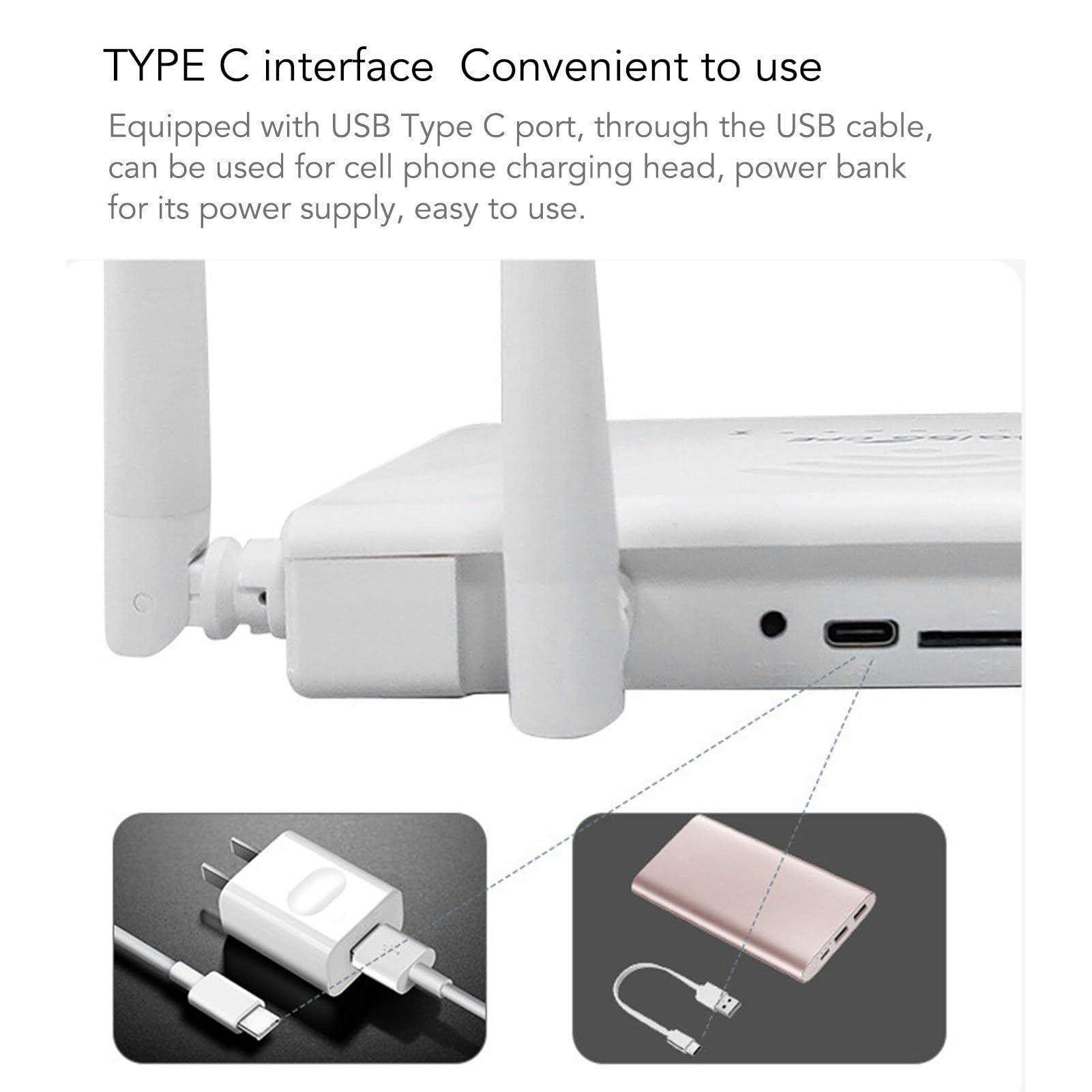 Routeur sans fil, 4G LTE CPE R103 5 m 300 Mbps 100 à 240 V Déverrouillage Mobile WiFi Hotspot Internet Routeur, avec fente pour carte SIM 4 antennes 5 dBi pour l'Asie (prise britannique)