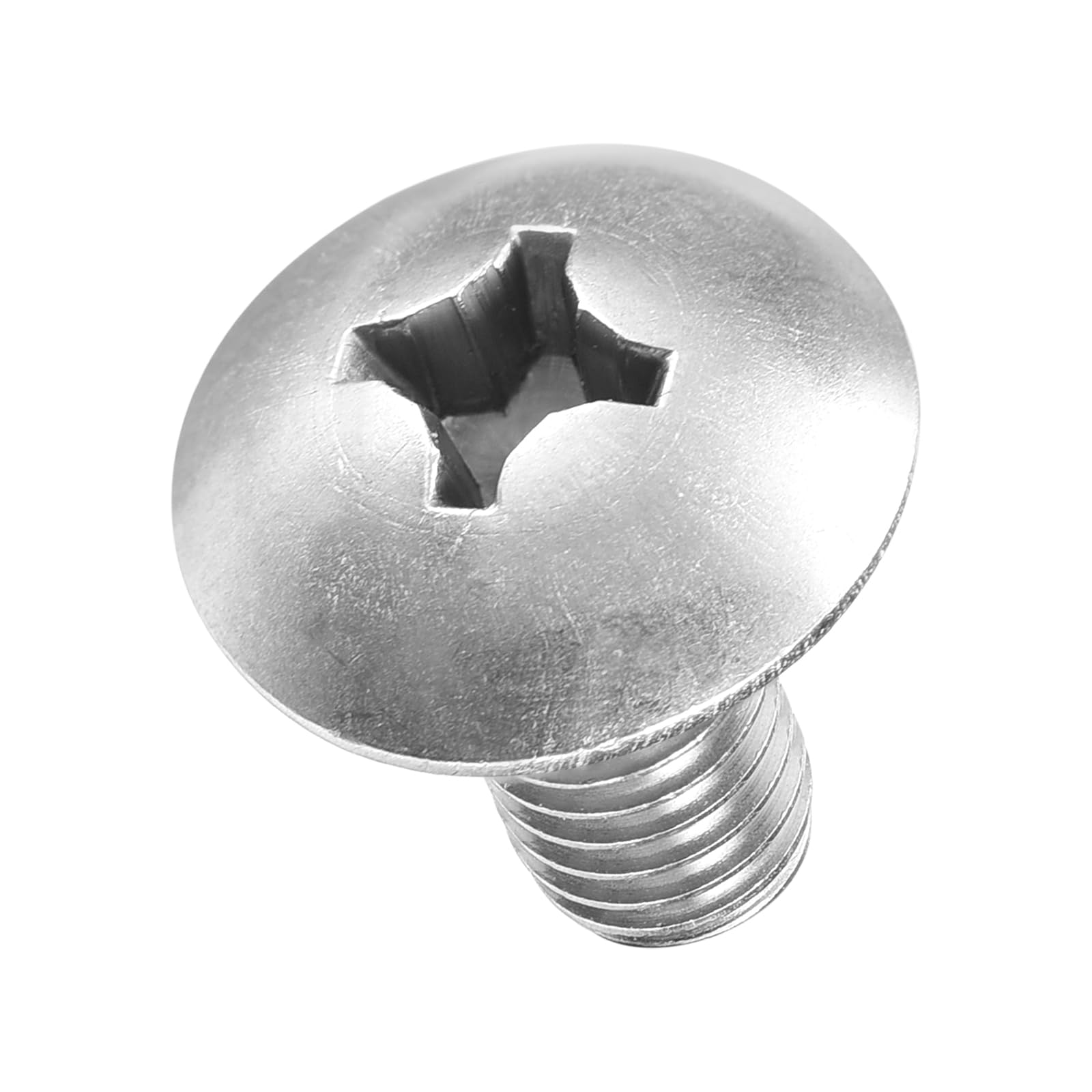 METALLIXITY Machine Screws Phillips Head(M6-1x12) 25Pcs, 304 Stainless Steel Round Head Phillips Drive Furniture Bolts