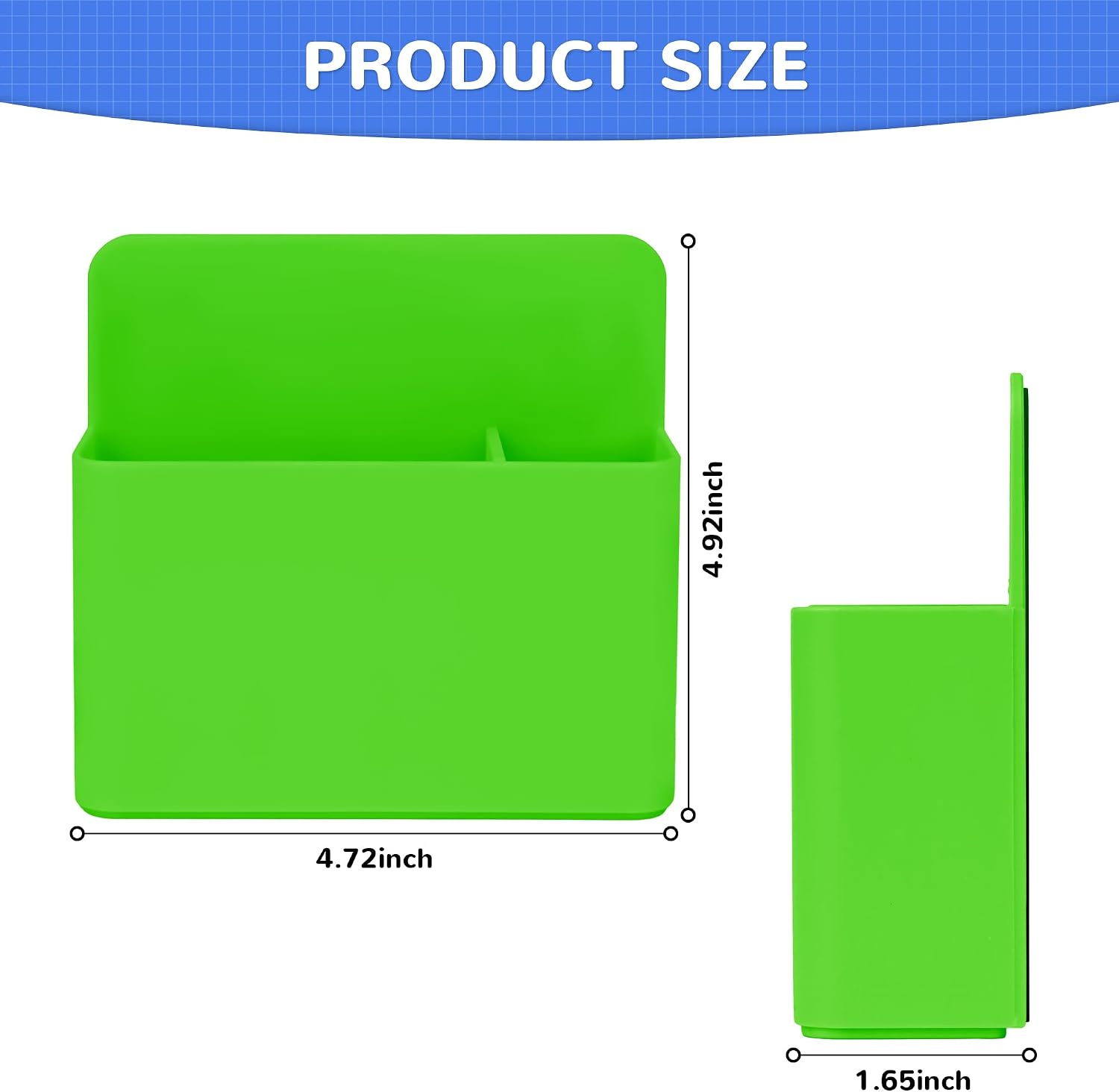 Magnetic Dry Erase Marker Holder, Magnetic Pen Holder for Fridge, Magnetic Marker Holder, Whiteboard Marker Holder for Locker Accessories, School, Office, Home, Magnetic Cup,1 Pack, Green image 4