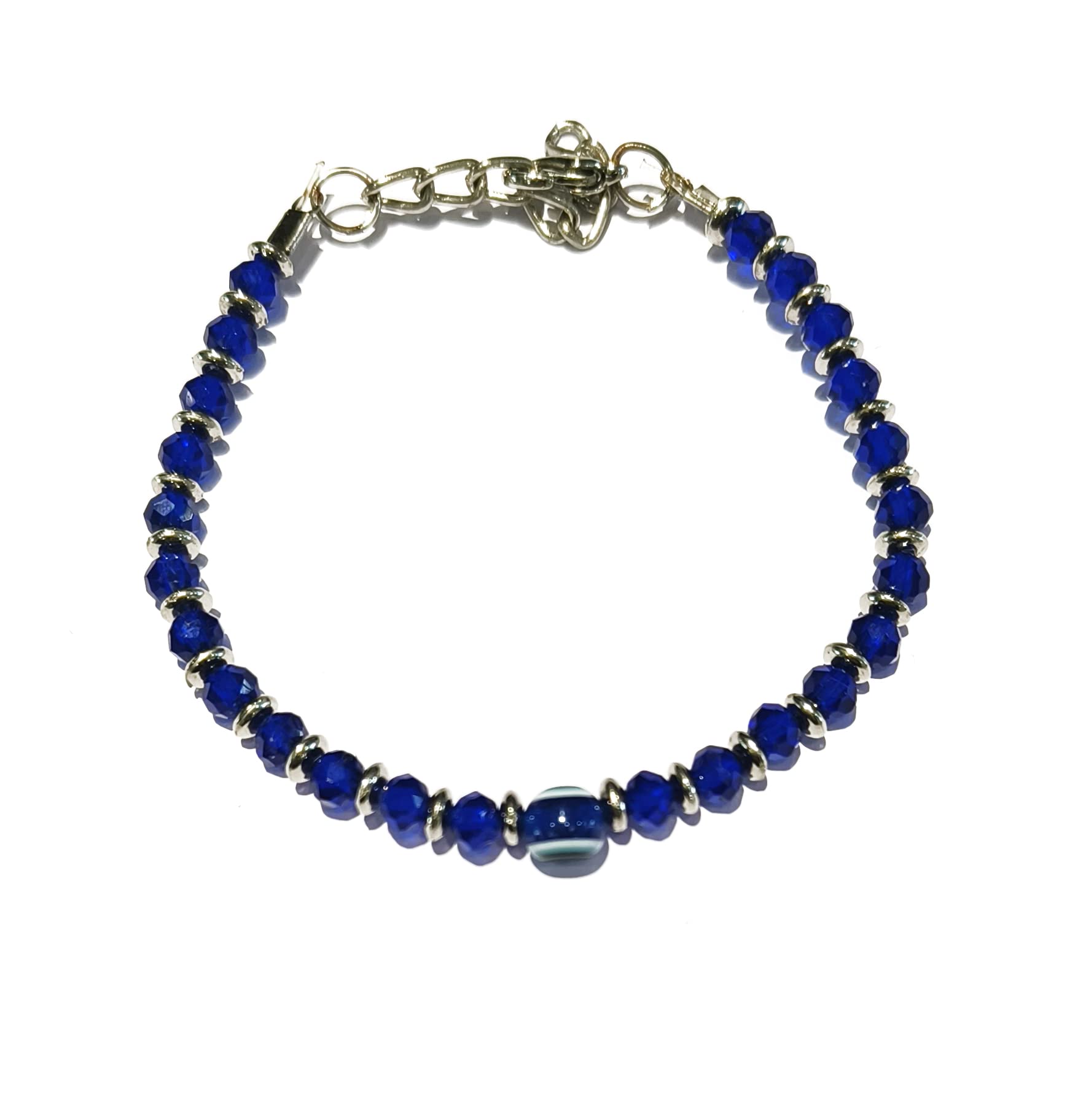 LA BELLEZA Unisex Adjustable Crystal Round Blue Beads Evil Eye Bangle Bracelet for Girls and Women Blue Cat Evil Eye bracelet (Crystal Beads, alloy) (B0BRFW816T) Amazon Price History, Amazon Price Tracker