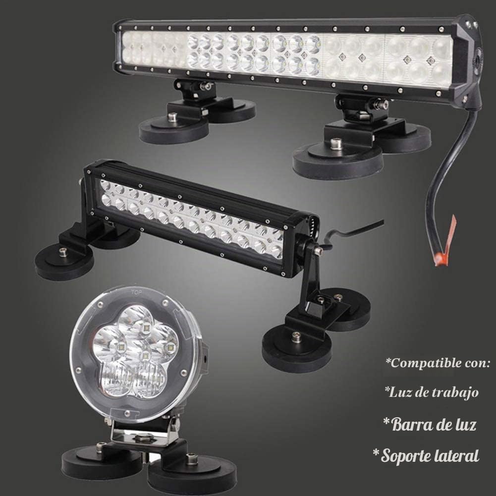 AUXTINGS 57 cm 480W Barra de luz LED Todoterreno con arnés de cableado de 12V y Soporte magnético, Barra led 4x4 Externa CC 12V 24V 6000K para Coche Tractor camión SUV vehículos 4x4, Impermeable