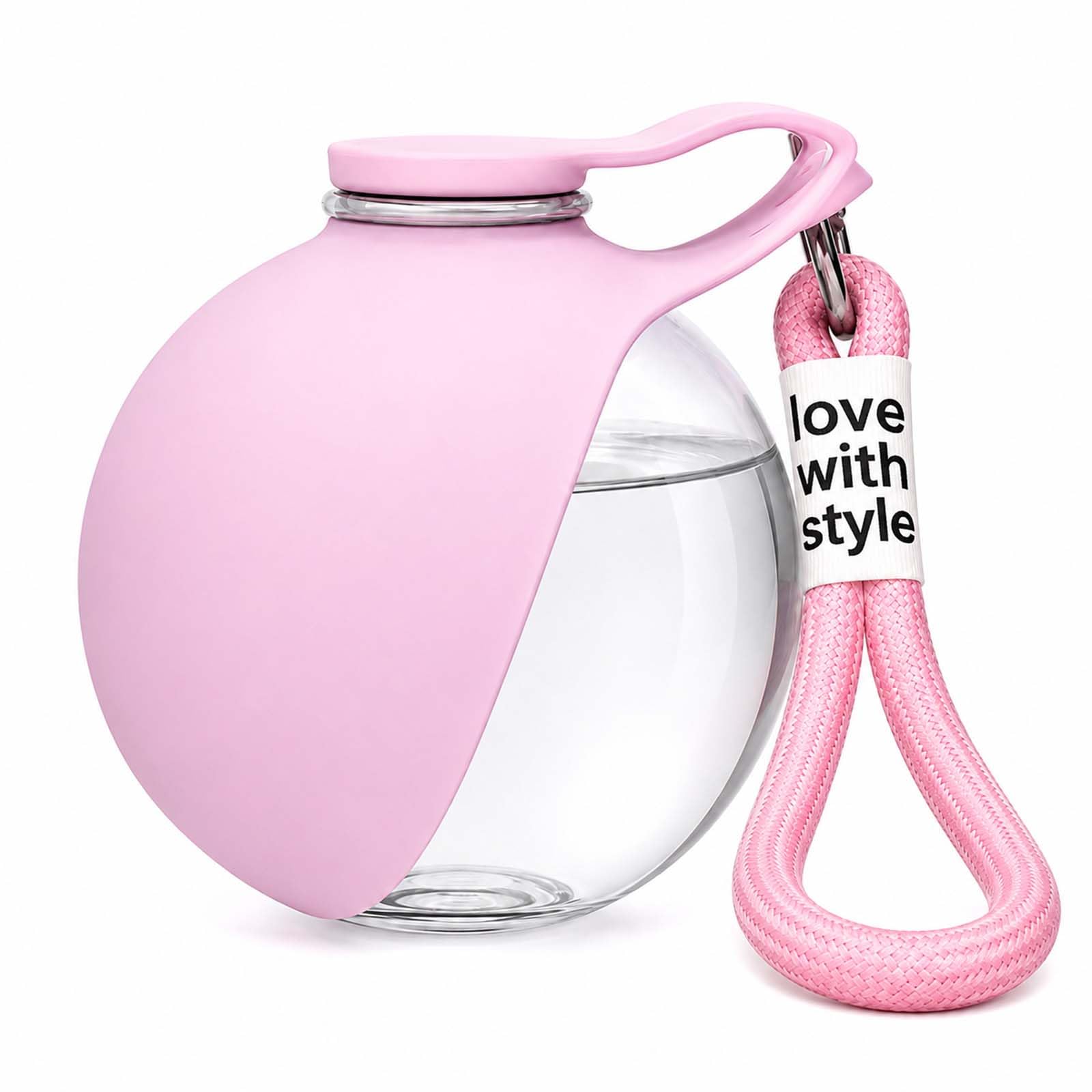 Lumina Co Portable Dog Water Bottle with Foldable Bowl for Walks and Hiking