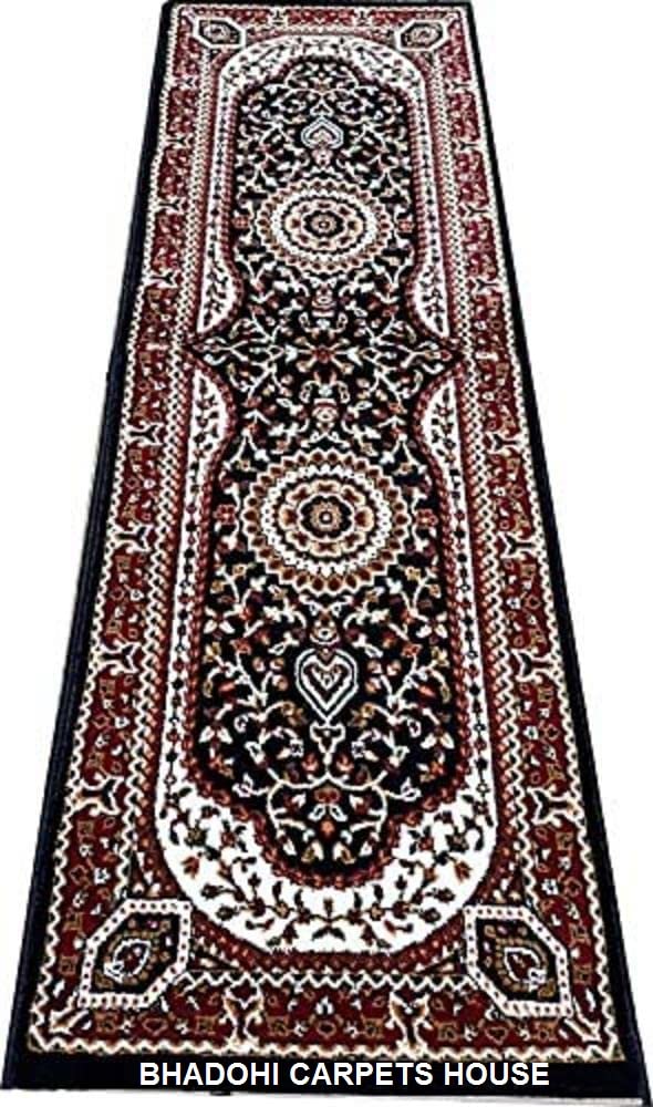 BHADOHI CARPETS HOUSE Classic Persian Carpet (Ivory, 2 X 6 Feet (Runner) 60 X 180 cm)