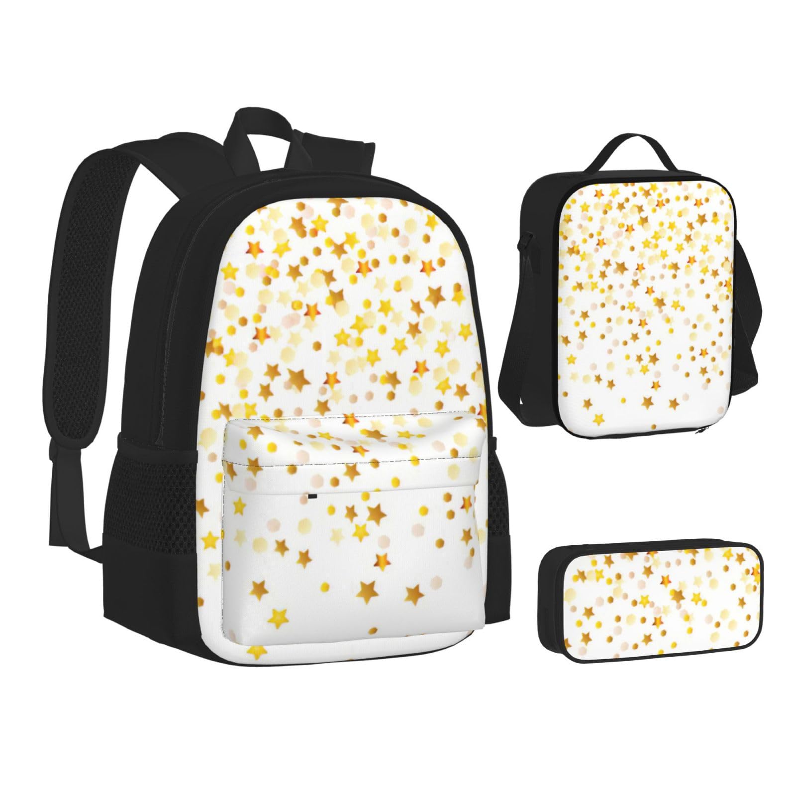 Zaino, borsa portapranzo, astuccio, set da 3 pezzi, per lavoro e