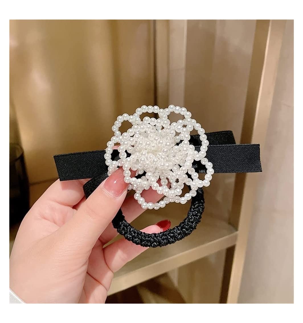 Scrunchies Haargummi 3 Stücke Perle Kopf Seil Bogen Haar Weibliche Pferdeschwanz Ring Haarschmuck Kopfschmuck Zopfgummi Elastische