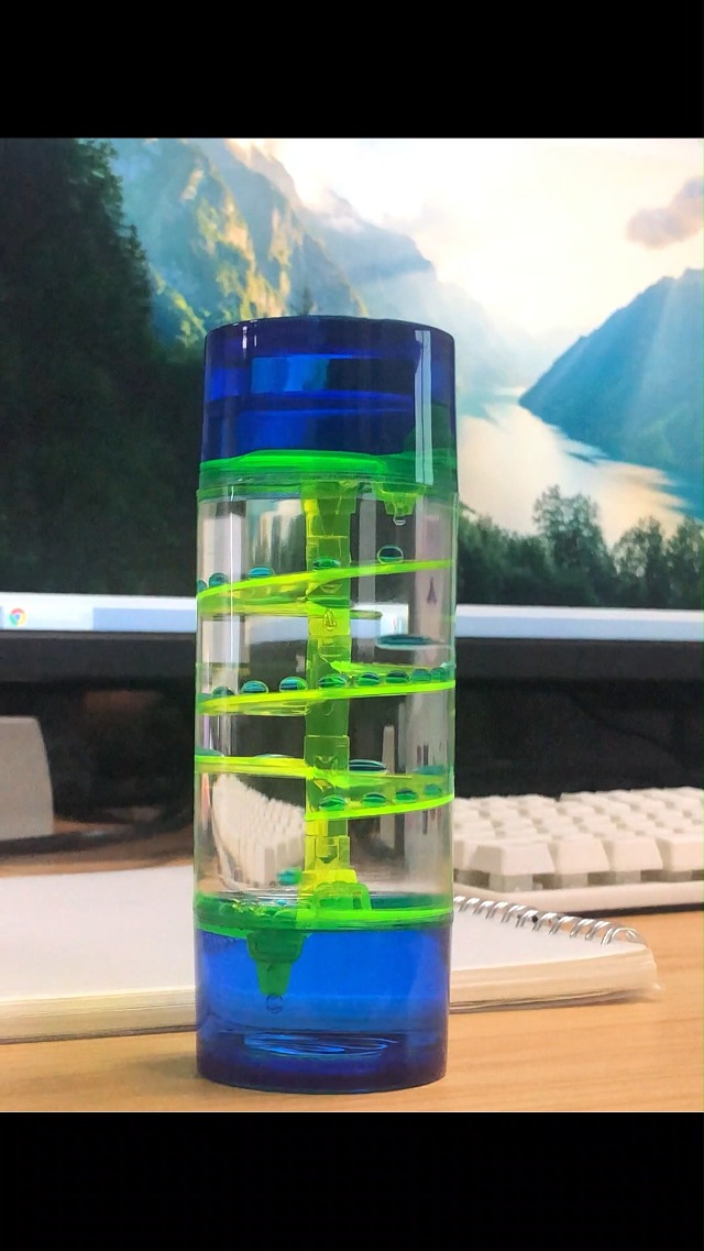 Sablier à Huile Coloré - Minuteur Liquide, Jouet Apaisant et Sensoriel - Minuterie d'Eau pour Activité, Détente, Anxiété, Autisme, TDAH (Style 1
