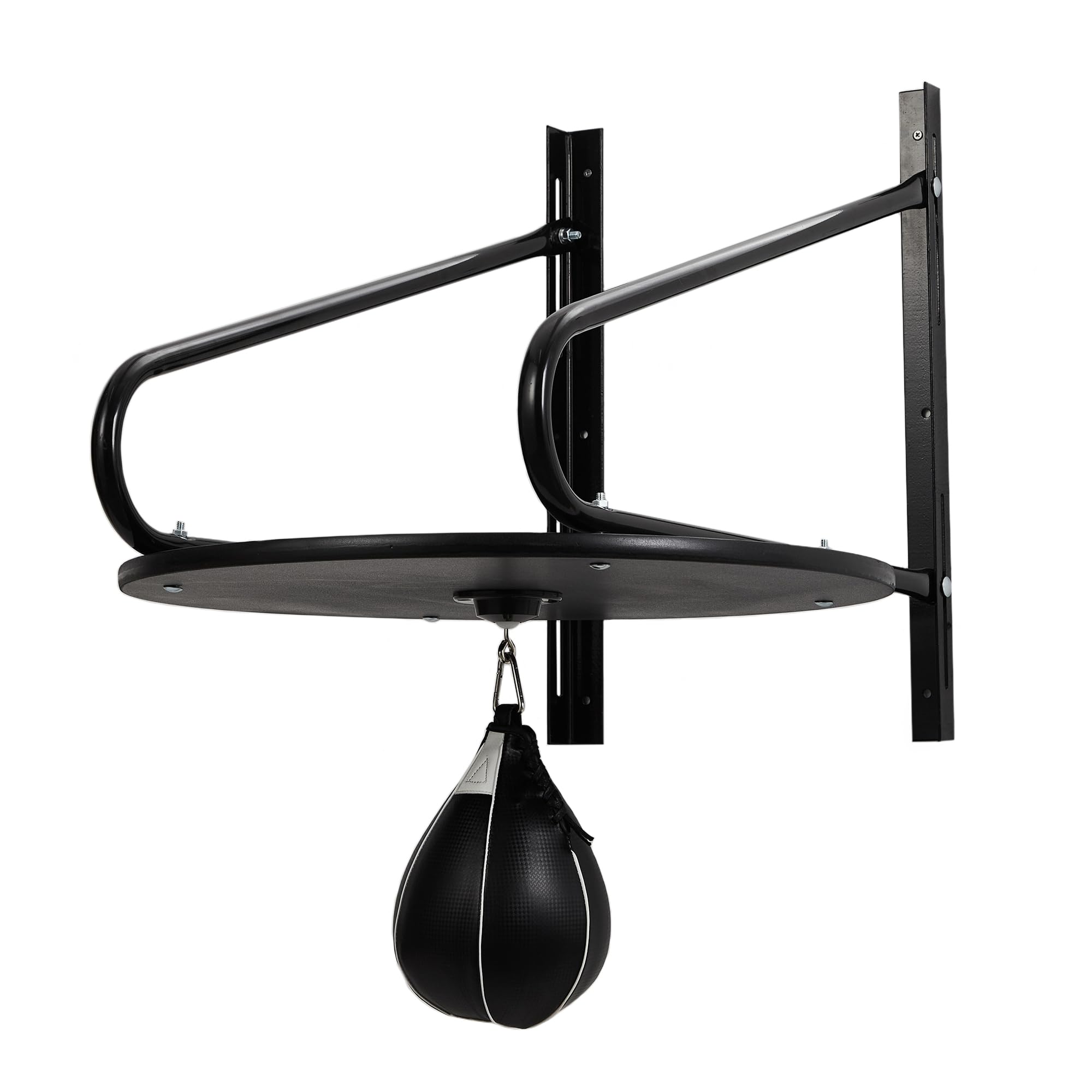 Heavy-Duty Adjustable Speed Bag Platform, 24-Inch Wall Mount Boxing Kit with 360° Swivel for Professional Home Gym Training-image-33