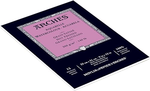 Almohadillas de acuarela de 9"X12" para prensa de calor