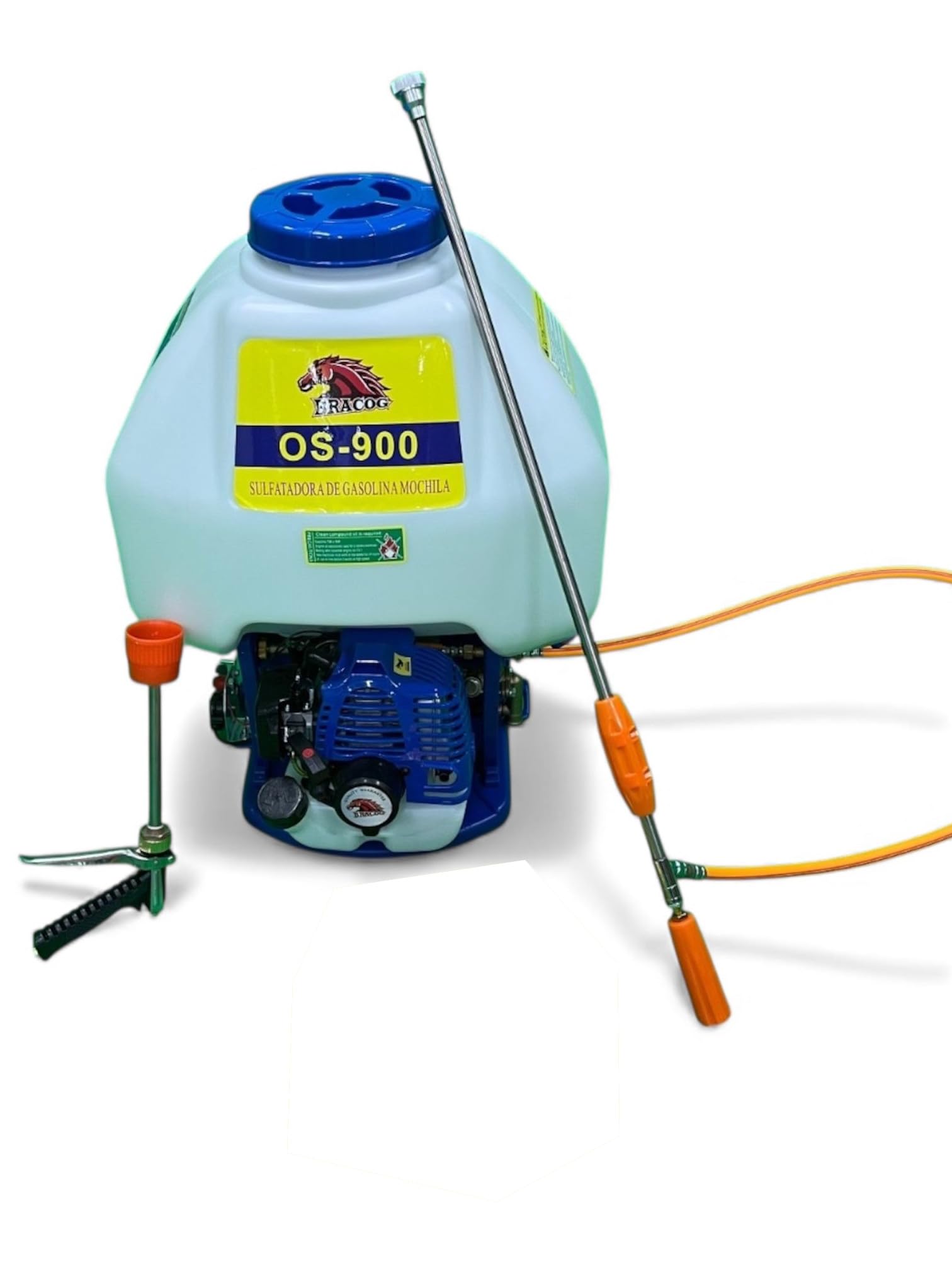 BRACOG - Mochila para sulfatar 30L - Motor Gasolina de 2 Tiempos - Desplazamiento - 26CC - Mezcla de Combustible Gasolina (25:1)