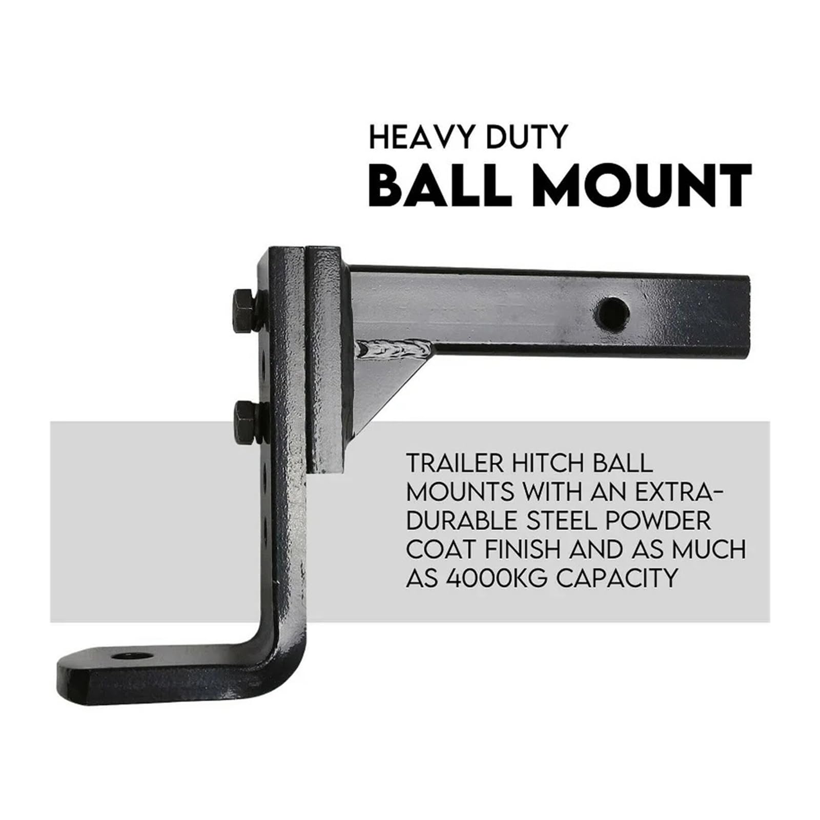 Trailer Adjustable Height Tow Bar Hitch towbar Drop Mount