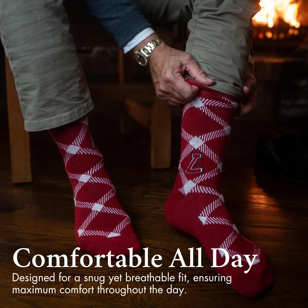 Timeless Tartans Cotton Dress Socks, Classic Collegiate Apparel, Officially Licensed Gift & Clothing Accessories