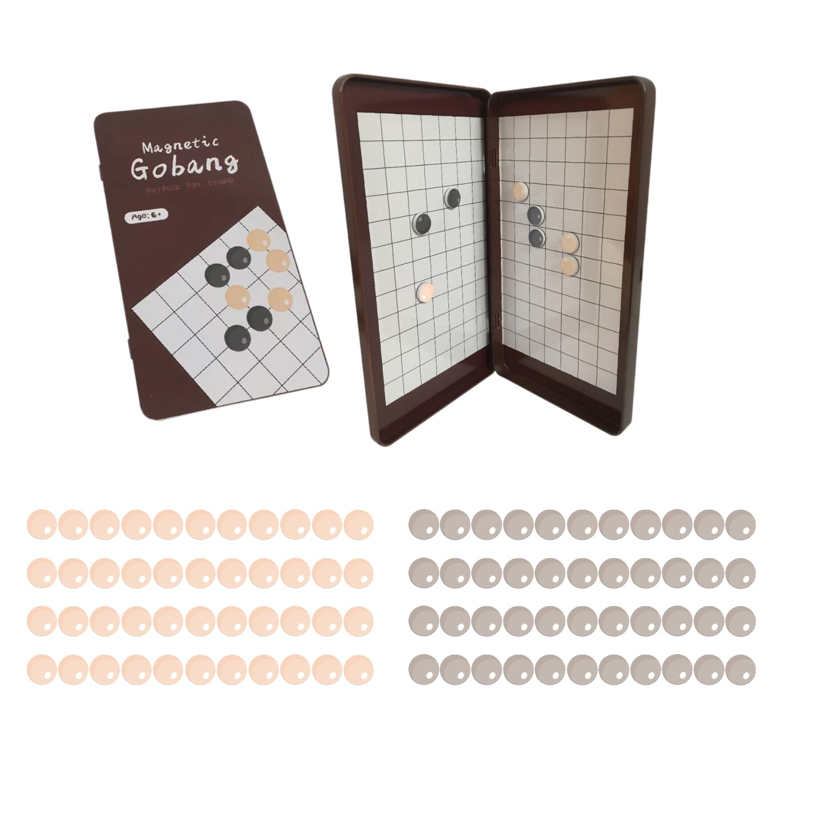 Andux Magnetic Classic Board Games Portable Lightweight Travel Chess Games THYX-02 (Gobang Chess)