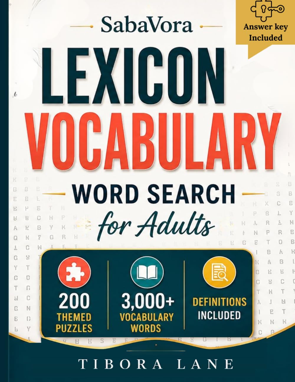 SabaVora LEXICON Vocabulary Word Search for Adults: 200 Themed Puzzles | 3,000+ Words with Definitions Build a Richer Vocabulary One Puzzle at a Time