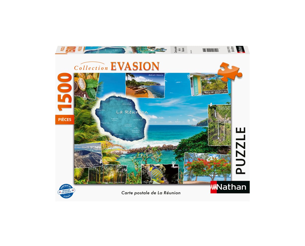 Puzzle Nathan 1500 Pièces - La Magie Des Livres - Image Bibliothèque Onirique - Carton épais, Fini Mat - Fabriqué En Allemagne