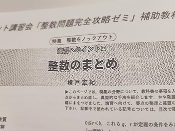 Amazon.co.jp: 大数ゼミによる整数問題完全攻略ゼミプリントフル