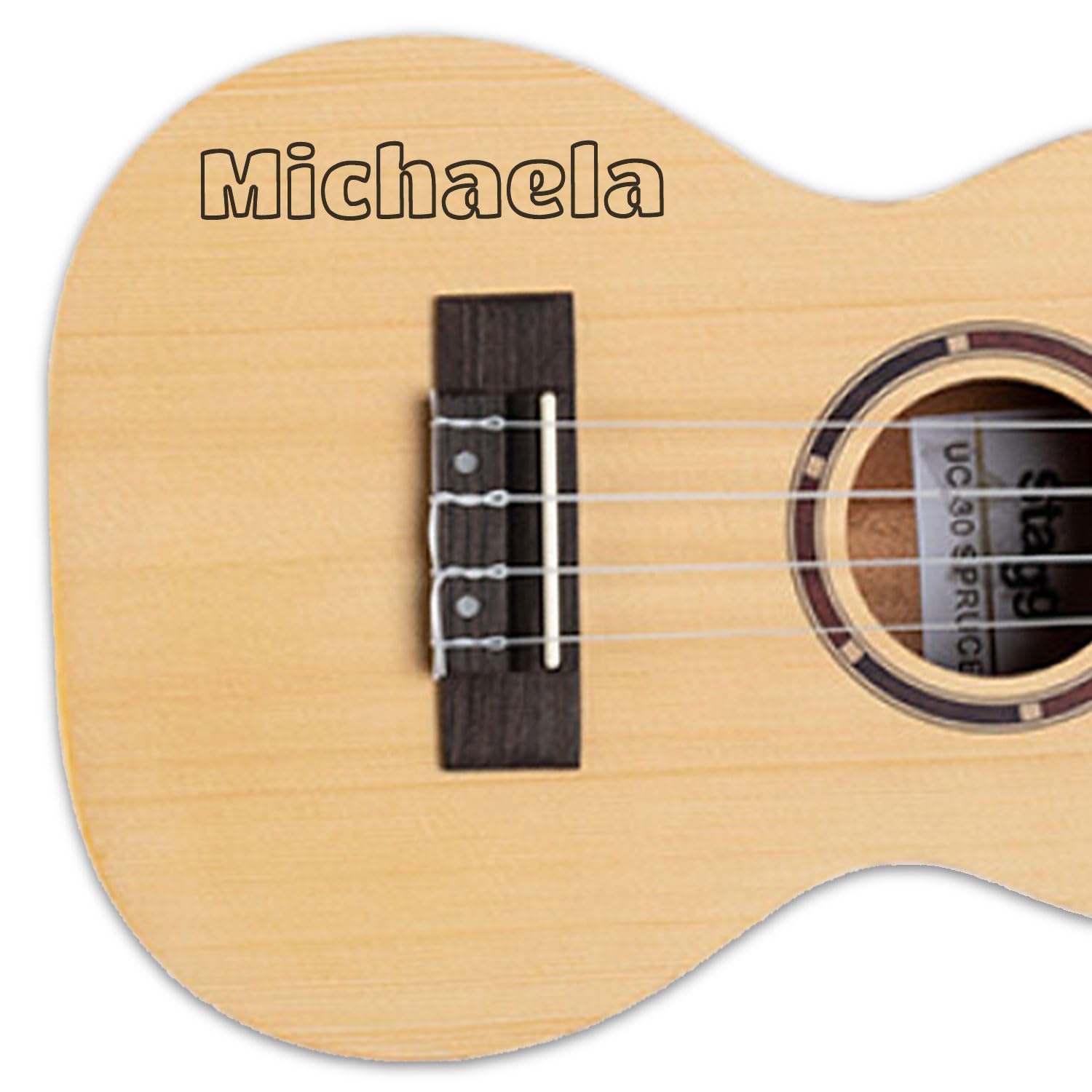 Stagg US-30 ukulele sopranowe wraz z torbą ze spersonalizowanym grawerunkiem