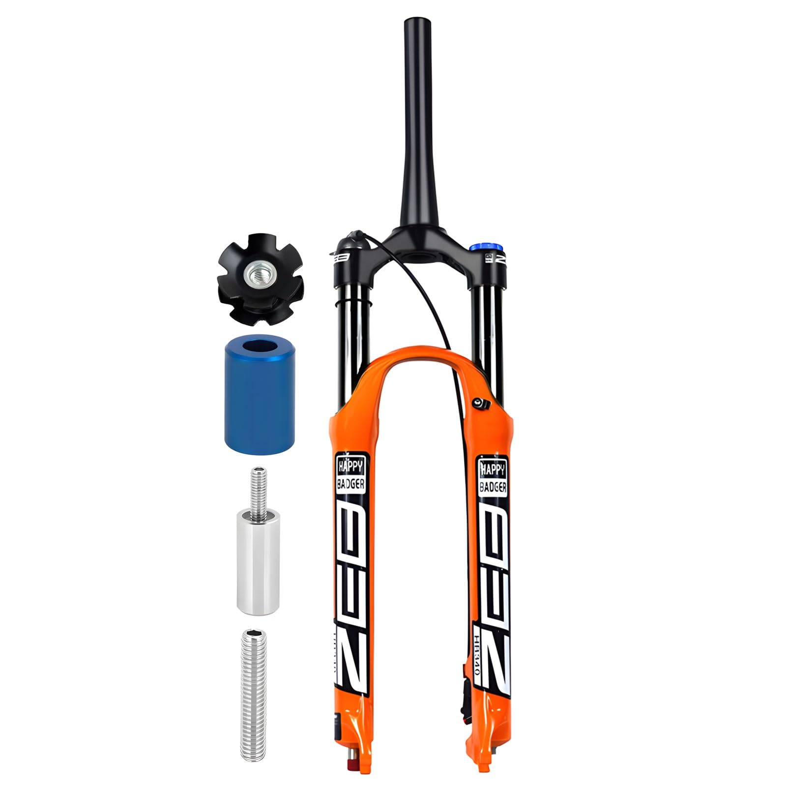 WIQUYBML 26/27.5/29 Inch Mountain Bike Air Suspension Fork,120mm Travel AIR05 QR 9mm*100mm, Manual/Remote Lockout, Front Fork For XC/AM