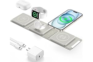 Foldable Magnetic Wireless Charger for Apple HomeKit Devices, Fast Charging Pad for Multiple Devices