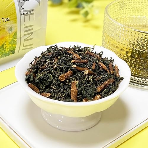 Miniatura 4 de XIEJINJI Bolsas de té de hoja y raíz de diente de león, 0.15 oz x 40 unidades, soporte para el hígado, té de hierbas sin cafeína, bolsa de té con