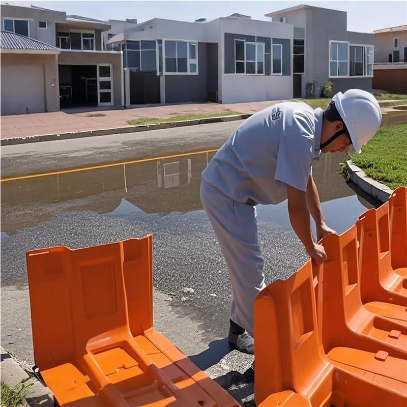 Pannello barriera contro le inondazioni a forma di L - Blocco dell'acqua riutilizzabile per protezione dell'acqua, controllo delle inondazioni e difesa domestica - Soluzione di utilità durevole e