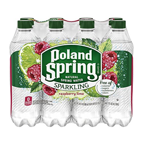 Poland Spring Sparkling Natural Spring Water, Raspberry Lime, 16.9 Ounce, Pack Of 8 #TOP5