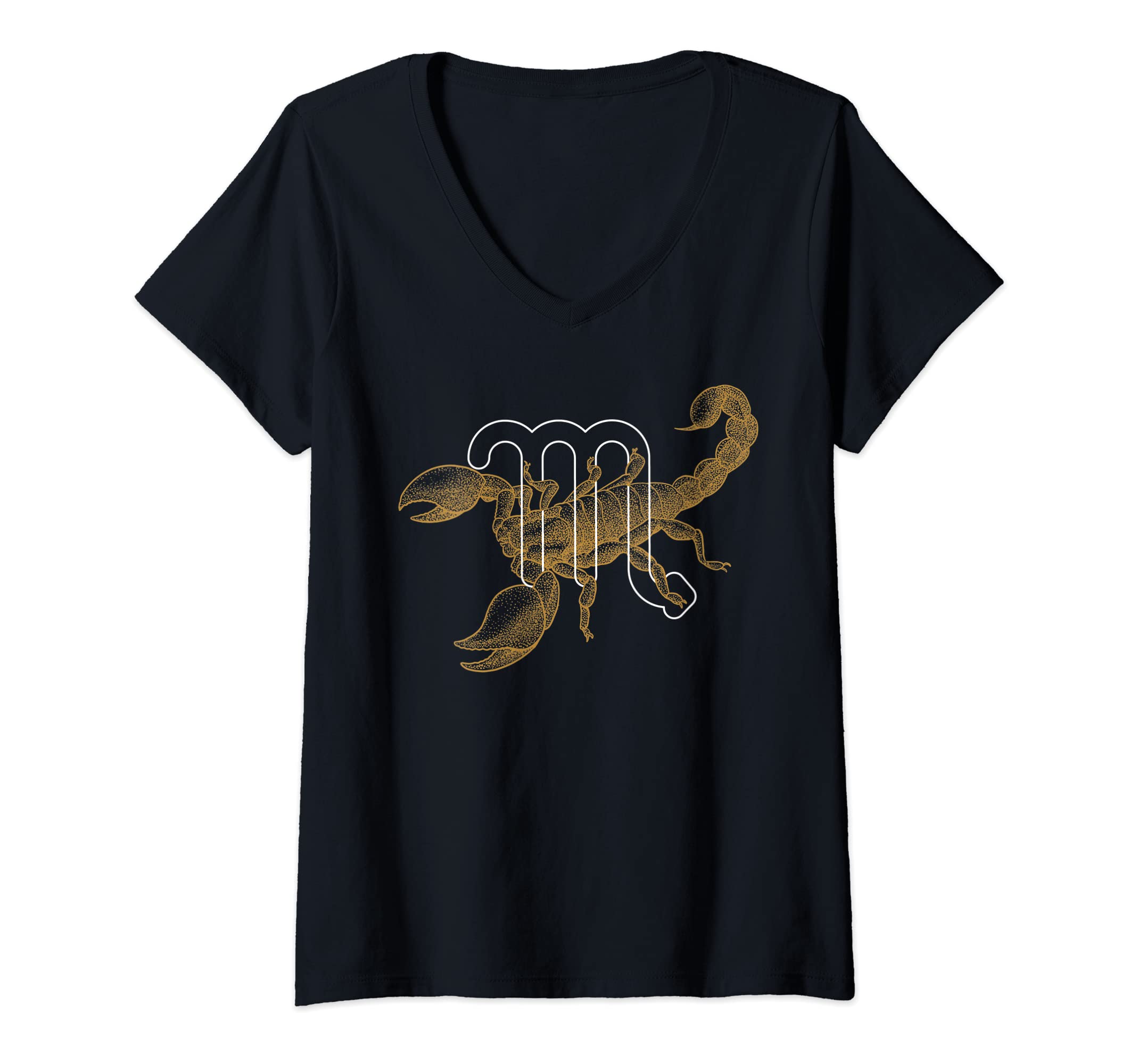 Womens Scorpio Zodiac Sign for men and women, Birthday Scorpio V-Neck T-Shirt