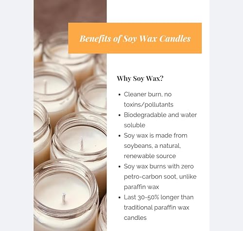 Miniatura 6 de Vitara Candle Company Soy Natures Walk Banana Bread Hand-Poured Aromatherapy Candles Gifts for Women, Men, Ideas for Birthdays, Holidays, Relaxation