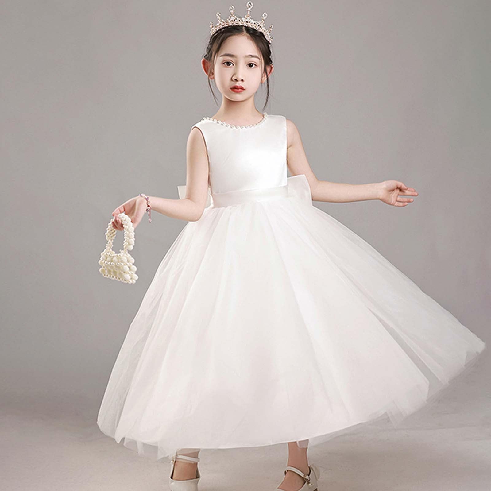 Vestidos de niña Modernos para Cualquier ocasión, Fiestas y Uso Diario, diseño Elegante cómodo jóvenes Amantes la Moda, Punto piqué, Ligero Bordado, Ideal Verano/g