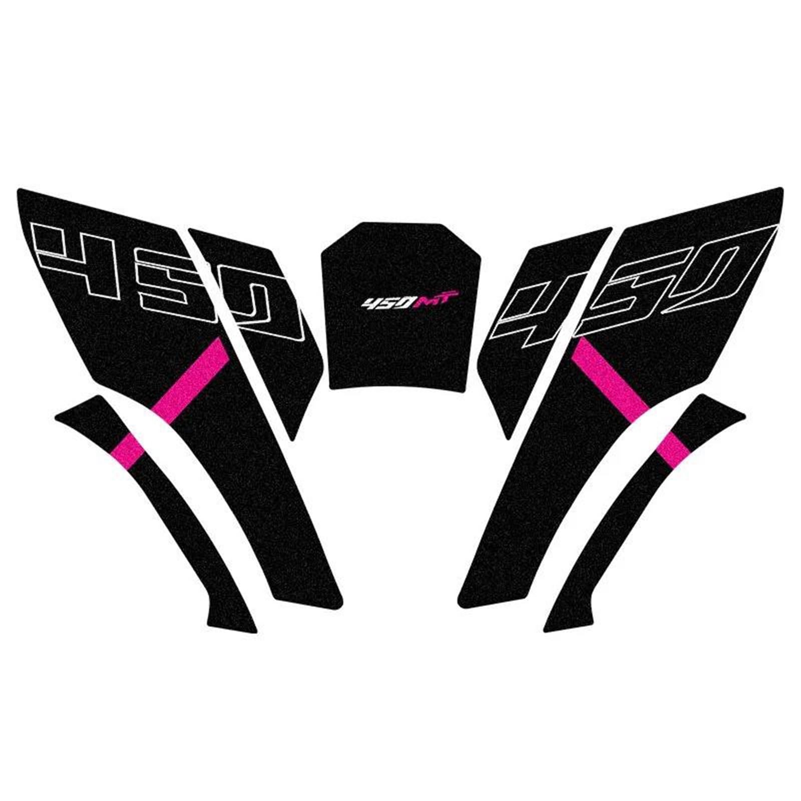 Ysdsls Color6 Motorcycle Full Set Pvc Fuel Tank Pads Gas Grip Traction Sticker Protector For Cfmoto 450Mt 450 Mt(Color6)