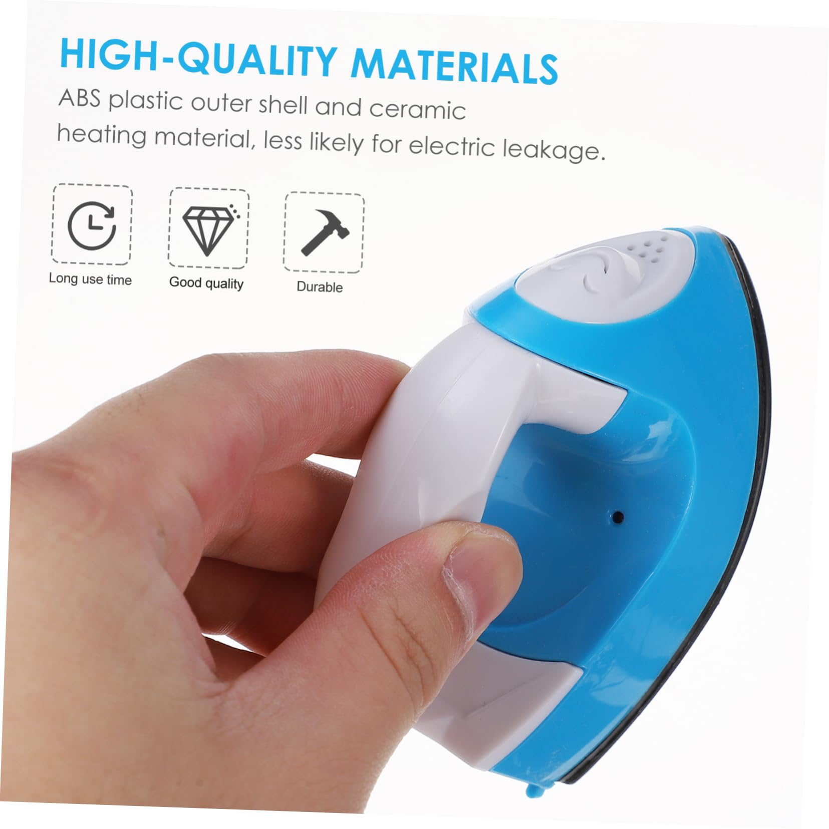 IMIKEYA Ferro da Stiro Elettrico Portatile Mini Riscaldamento Rapido e Manico Ergonomico per Progetti DIY di Melty Bead e Trasferimento Termico