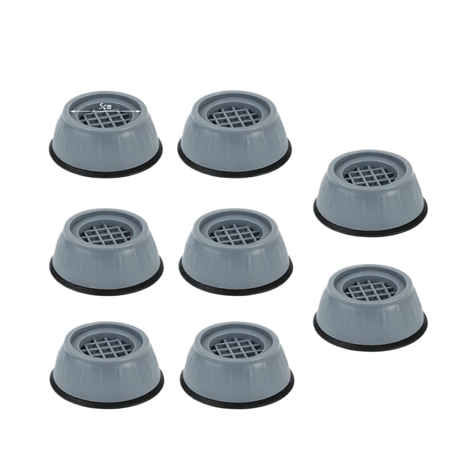 Cojines Antivibración, Compatibles Con Aparatos Universales | Amortiguadores De Alfombrilla De Base De Soporte De Goma Antideslizante For Lavadora Y Refrigerador(8pcs)