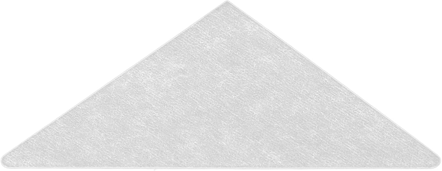 100PCS Premium Collar Support Stickers No Collar Stays Shirt Neck Reinforcement Self Adhesive Transparent PVC Triangle Shape for Men Women Business Office Formal Wear 2.24x