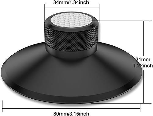 Miniatura 10 de Peso récord 130S aluminio, 4.6 onzas, estabilizador de disco de vinilo de audio para el hogar para tocadiscos LP (plateado 130S)