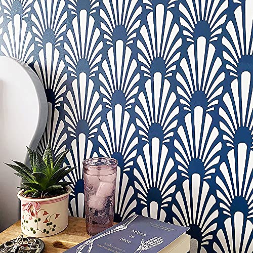 STENCILIT Art Deco Wall Stencil for Painting - Large Size 24â€ x 38.6â€ - Art deco stencils for painting