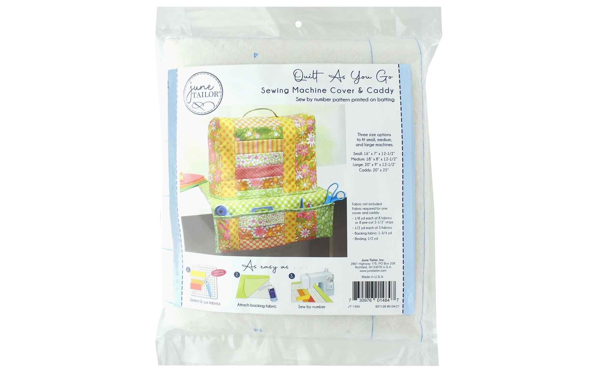 June Tailor IncQAYG Sewing MachineCoveCaddy Pattern, Multi