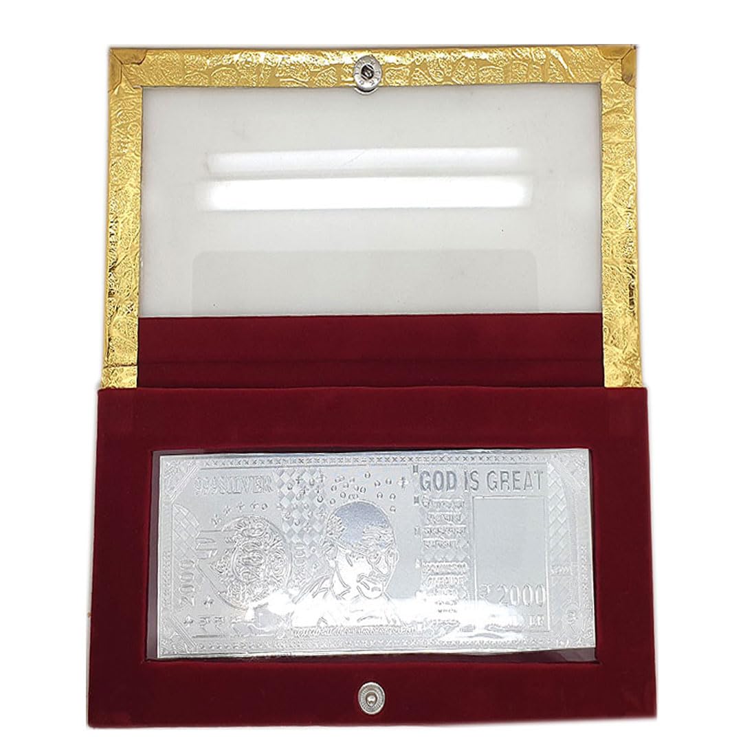 Sahiba Gems Exclusive 999 Pure Silver Plain Note (Without Color) of Rs 2000 Currency for Gifting Diwali, family wedding sp... - Review, Price and Buying Guide