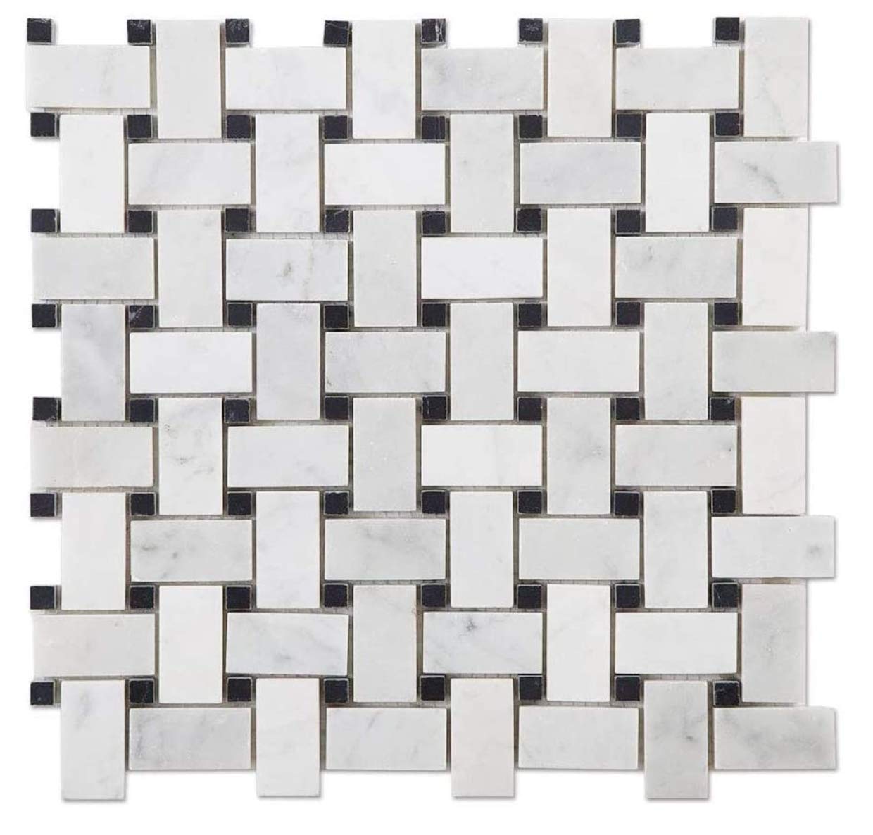 Buy Tiles R Us Carrera Carrara Marble Floor Italian Basketweave Bianco
