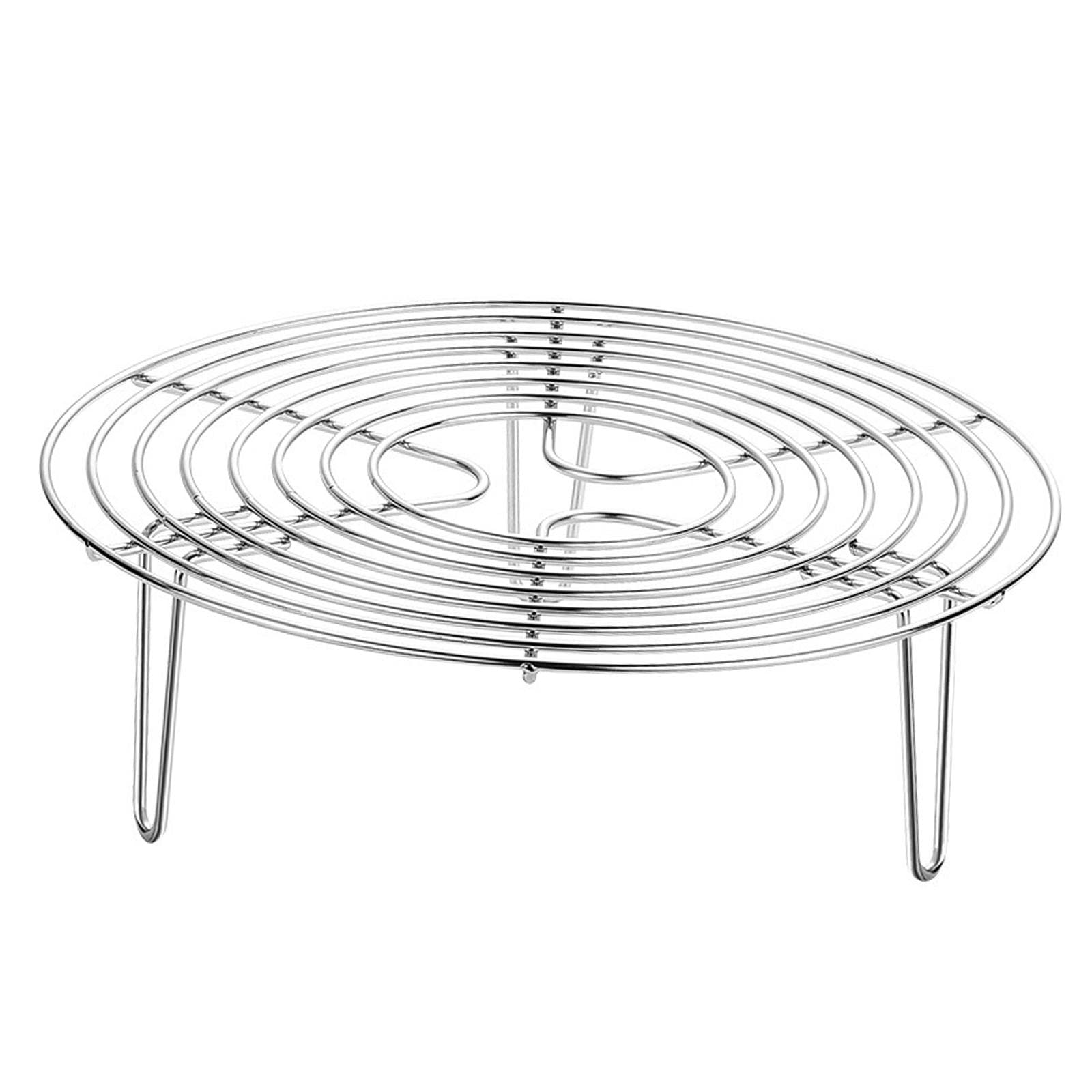 Grille de Cuisson Ronde, Grille Vapeur Pratique en Acier Inoxydable, Hauteur 7 Cm, Ustensile pour Cuisson Vapeur, Casserole, Four, 11.02 Pouces