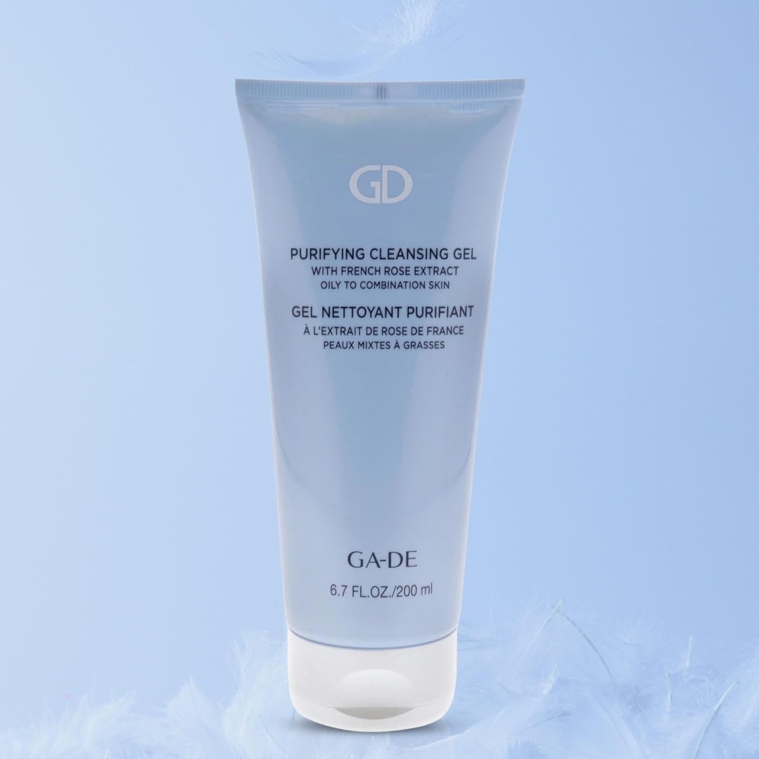 GA-DE Purifying Cleansing Gel - Formulated for Oily to Combination Skin - Enriched with French Rose, Plumeria, Sage, Grapefruit and Vitamins - 6.7 oz