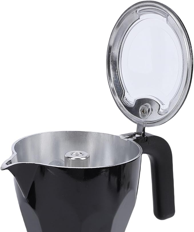 Cafetera Portátil Eléctrica para 3 Tazas con Tapa Transparente miniatura 9