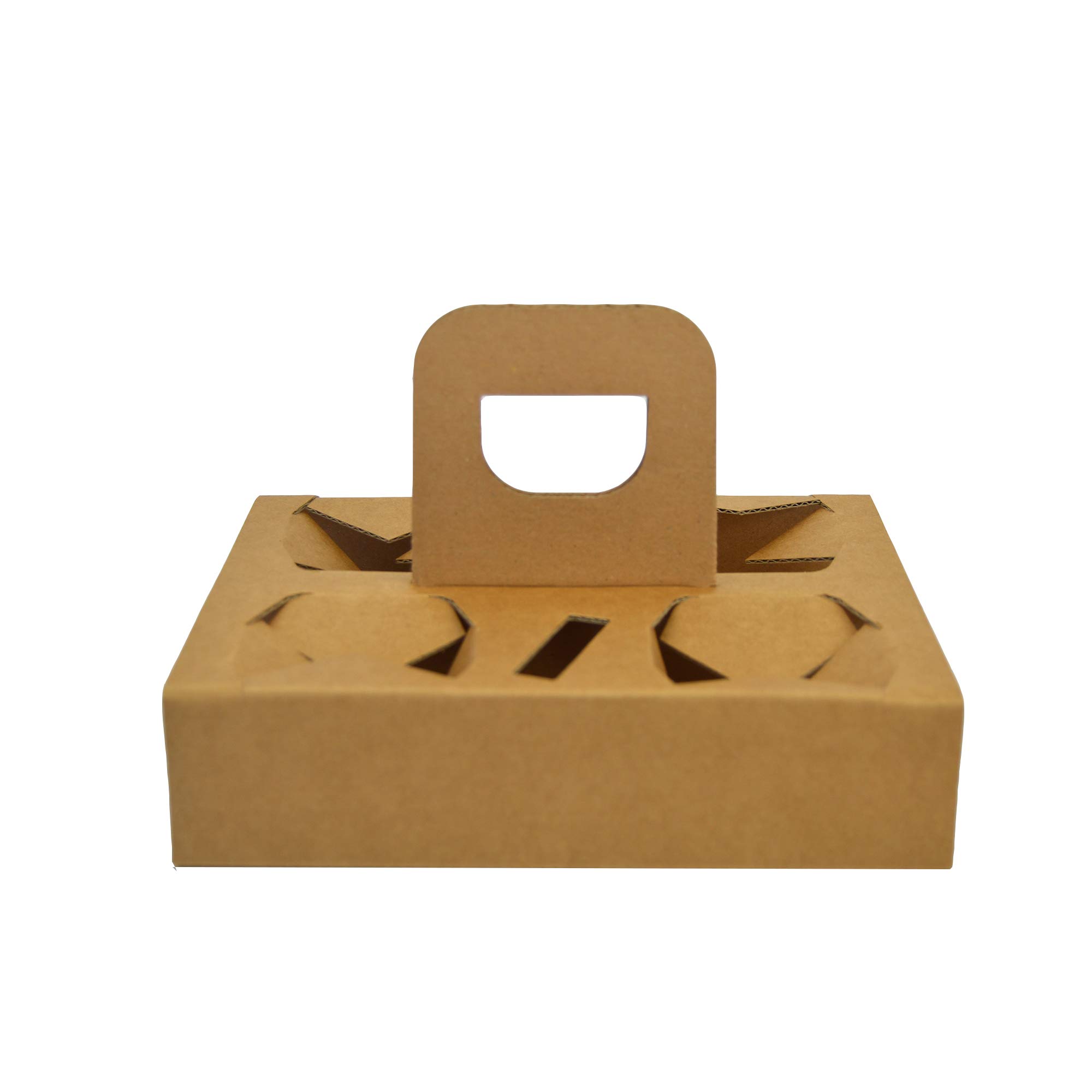 SDG PZ 300 Cestino in Carta Avana Porta Bicchieri 4 Fori per Caffe' da ASPORTO Coffee Cup Holder