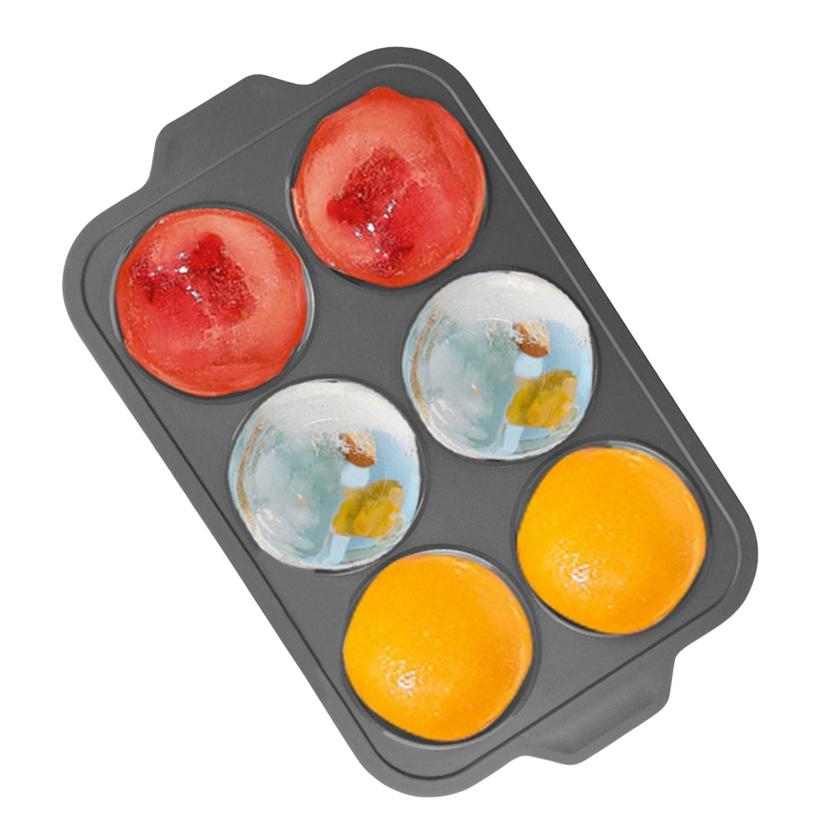 Juego de 6 moldes para tartas de silicona | Mini moldes para magdalenas de silicona antiadherente, moldes de silicona para hornear, para horno, nevera, congelador | magdalenas de silicona antiadherente, moldes de silicona para hornear, para horno, , conge