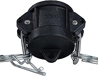 Vista 1 de 2 piezas de accesorios de polipropileno Camlock (1 pulgada tipo DC) accesorios de Camlock estándar, tapón antipolvo, accesorios de bloqueo de leva