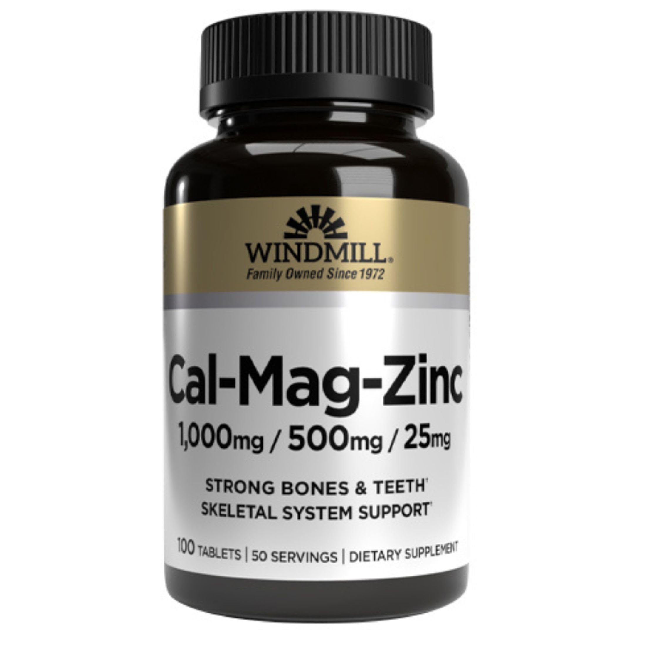Windmill Calcium, Magnesium and Zinc Tablets 100 Tablets