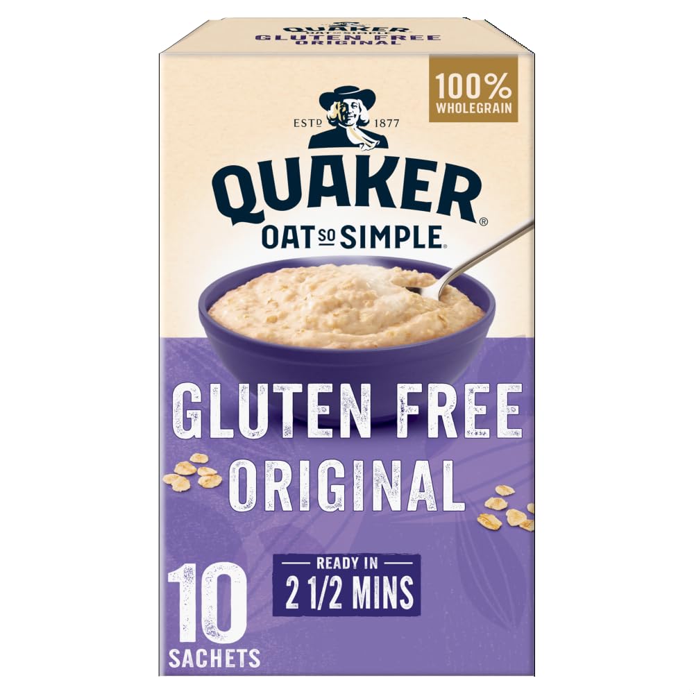 QuakerOats So Simple Gluten Free Porridge Sachets, 10 x 35 g
