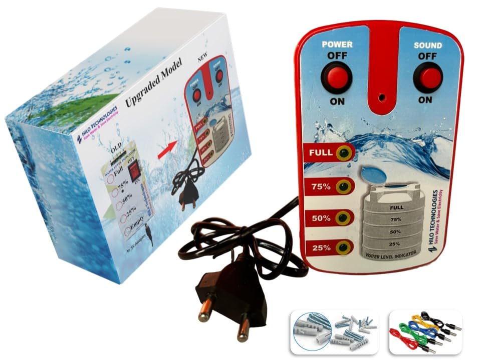 Water Level Indicator with Overflow Audio Alarm | Water Tank Alarm | Full Tank Alarm | Hilo Technologies | 6 Month Warranty (B0DDD6ZBDK) Amazon Price History, Amazon Price Tracker