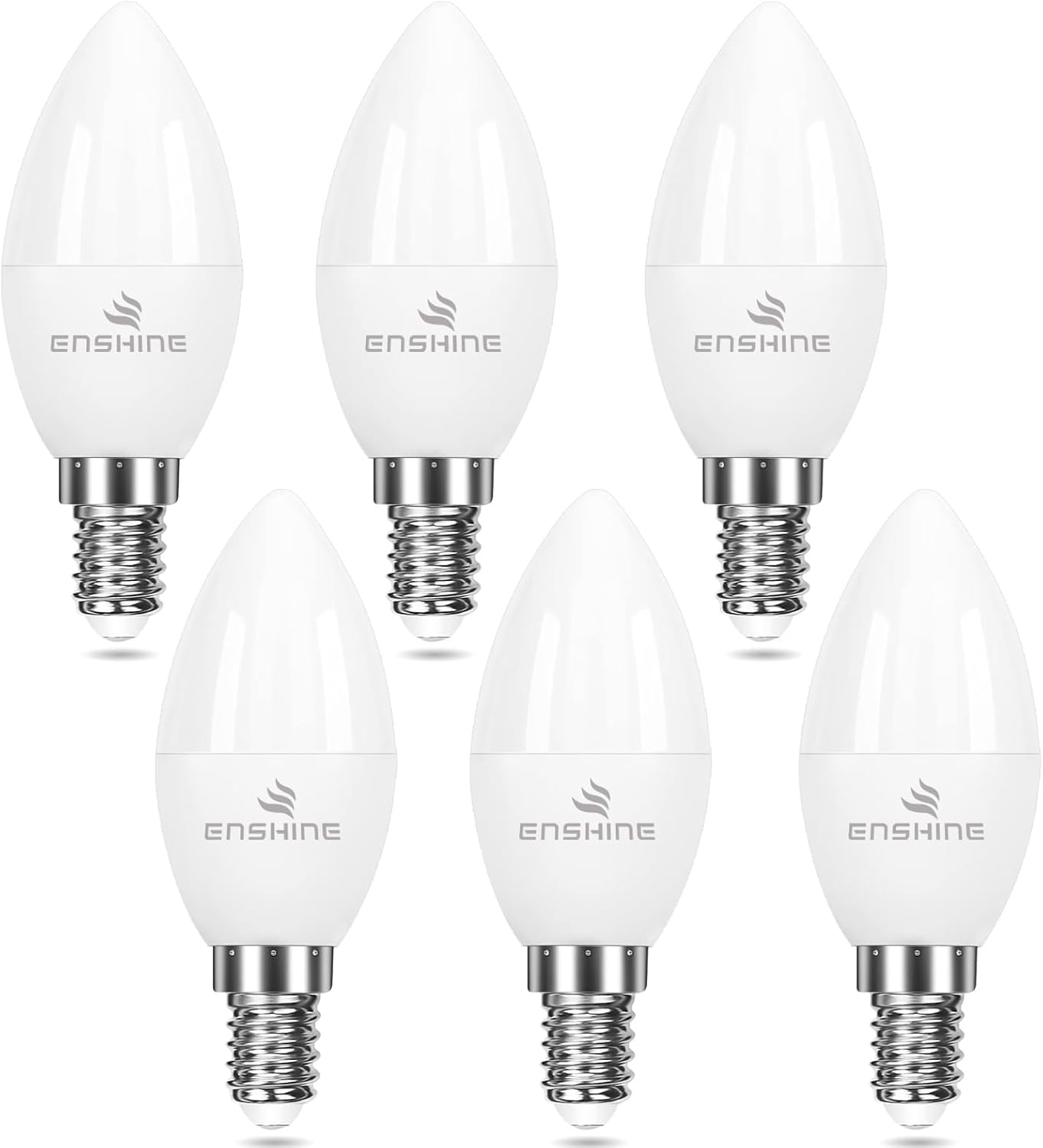 Enshine E14 LED Light Bulb, Small Edison Screw SES Candle Bulbs, 5W 470lm, 40W Equivalent E14