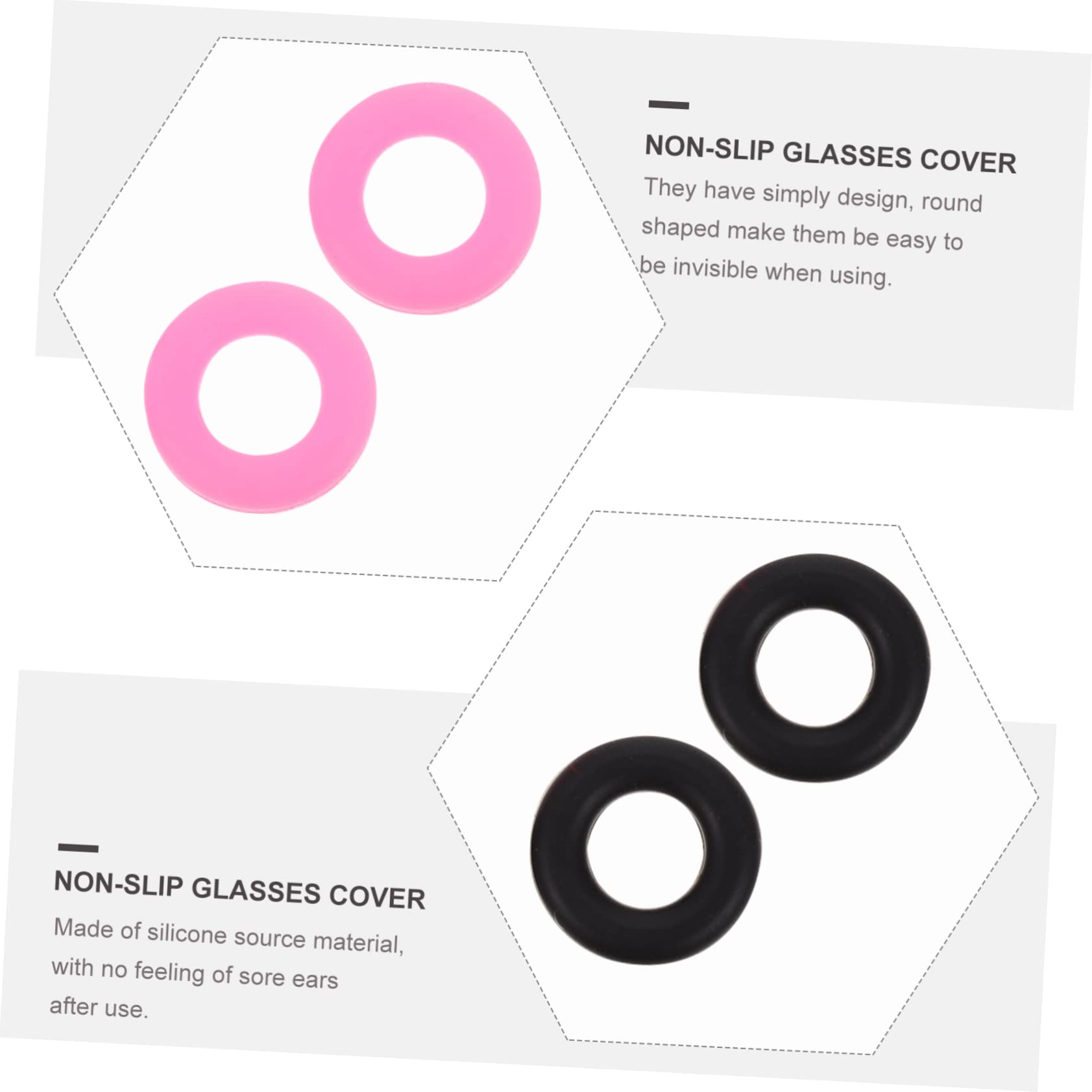 SOESFOUFU 30 Pairs Glasses Anti-Slip Cover Eyeglasses Sleeve Sunglasses Sports Shovel Handle Replacement Non Slip Glasses Ear Tips Anti Sleeve Spectacle Sunglasses Leg Covers