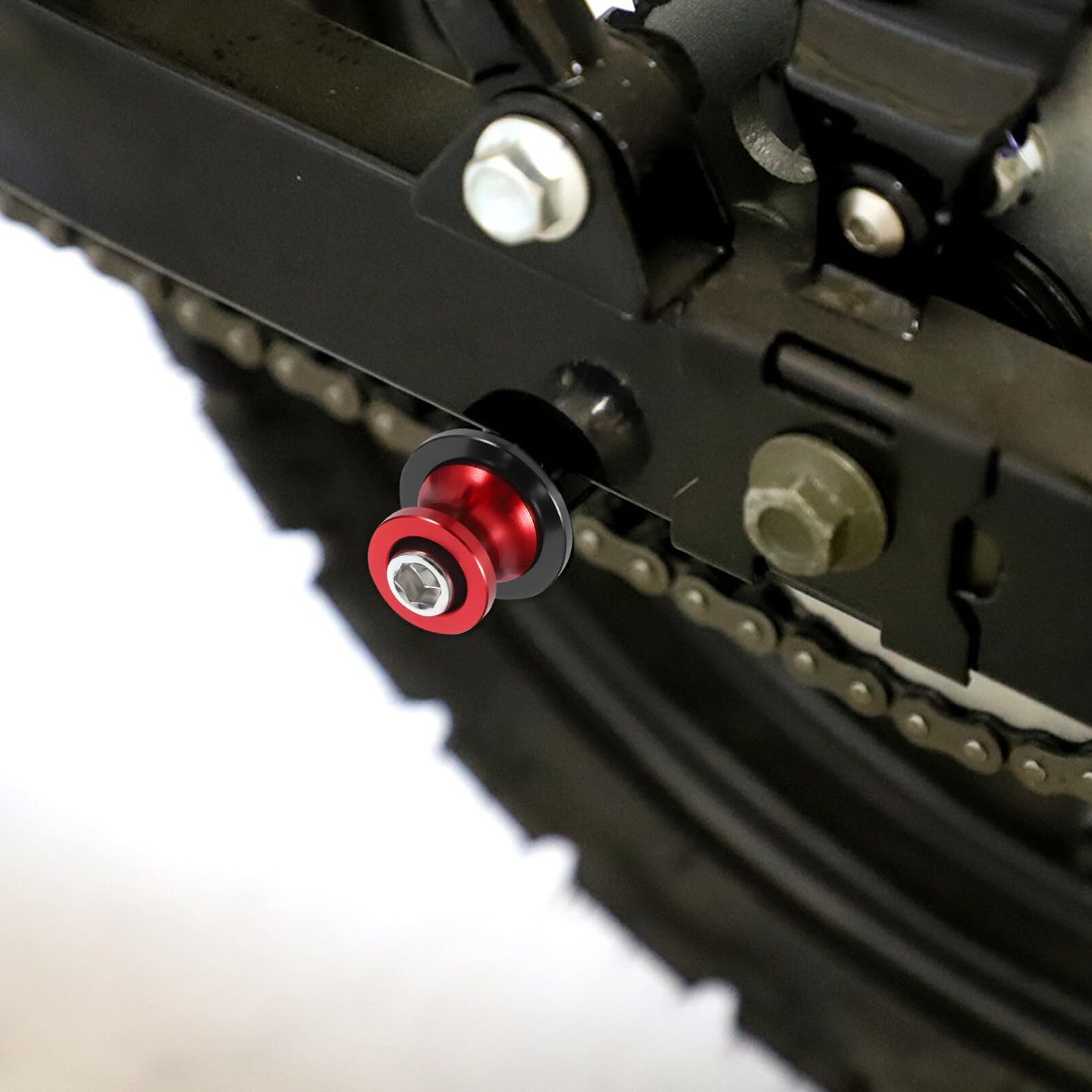 iplusmile Solidna Śruba Do Stojaka Motocyklowego Z Żelaza O Rozmiarze 10 Mm Suwaki Do Uniwersalnych Szpul Motocyklowych
