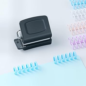 Spiral Binding Machine Mini 6 Hole Puncher DIY Creative Book Binder Machine.